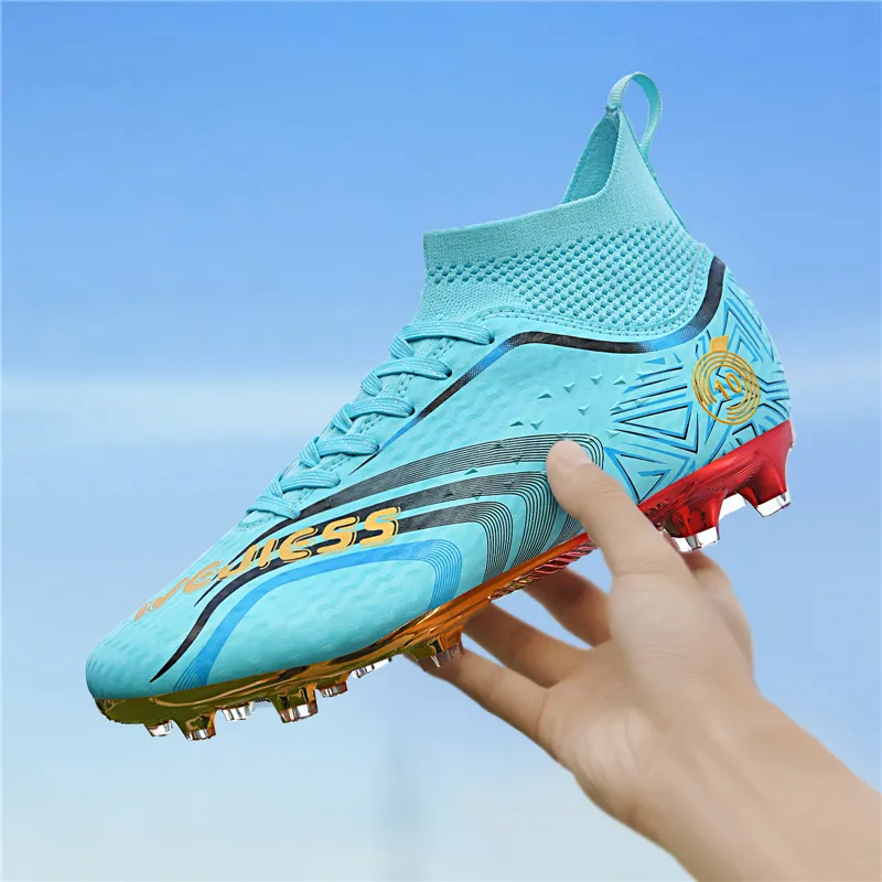 QIUTEXIONG Shock Absorbers With Slip Resistant Features Soccer Shoes Unisex-12