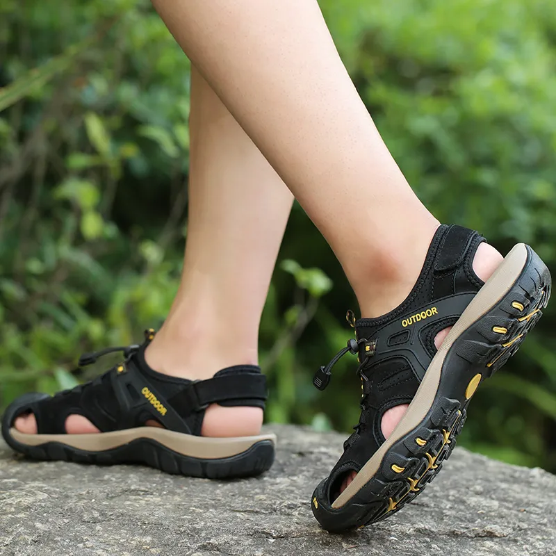 QIUTEXIONG Anti Slip Wear Resistant River Trekking Shoes Men's-3
