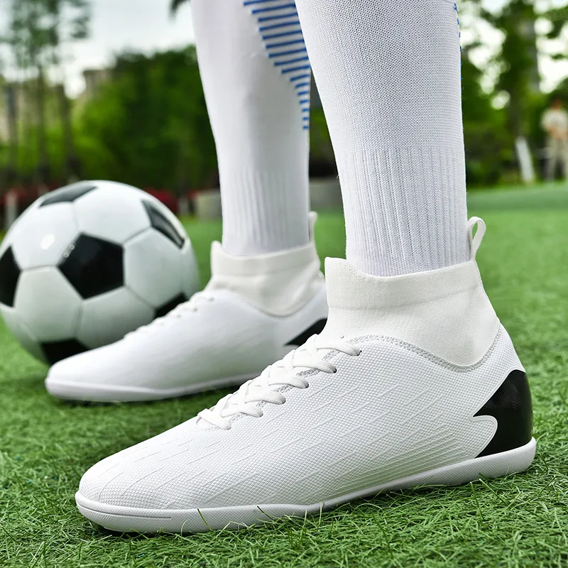 QIUTEXIONG FG Rubber Long Studs TF Rubber Broken Studs Soft Ground Firm Ground Non slip Lightweight Soccer Shoes Unisex-12