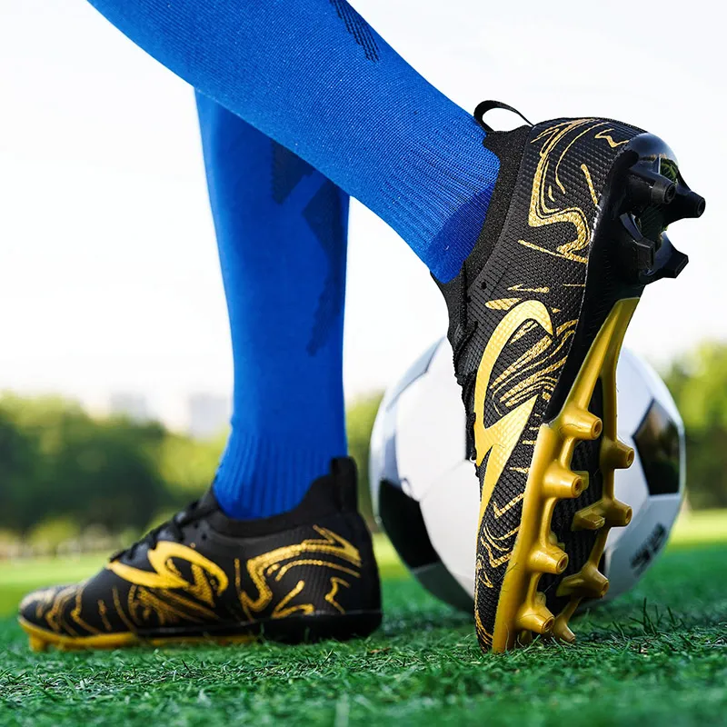 QIUTEXIONG FG Firm Ground Soft Ground, Natural Ground Support Impact Resistant Soccer Shoes Unisex-19