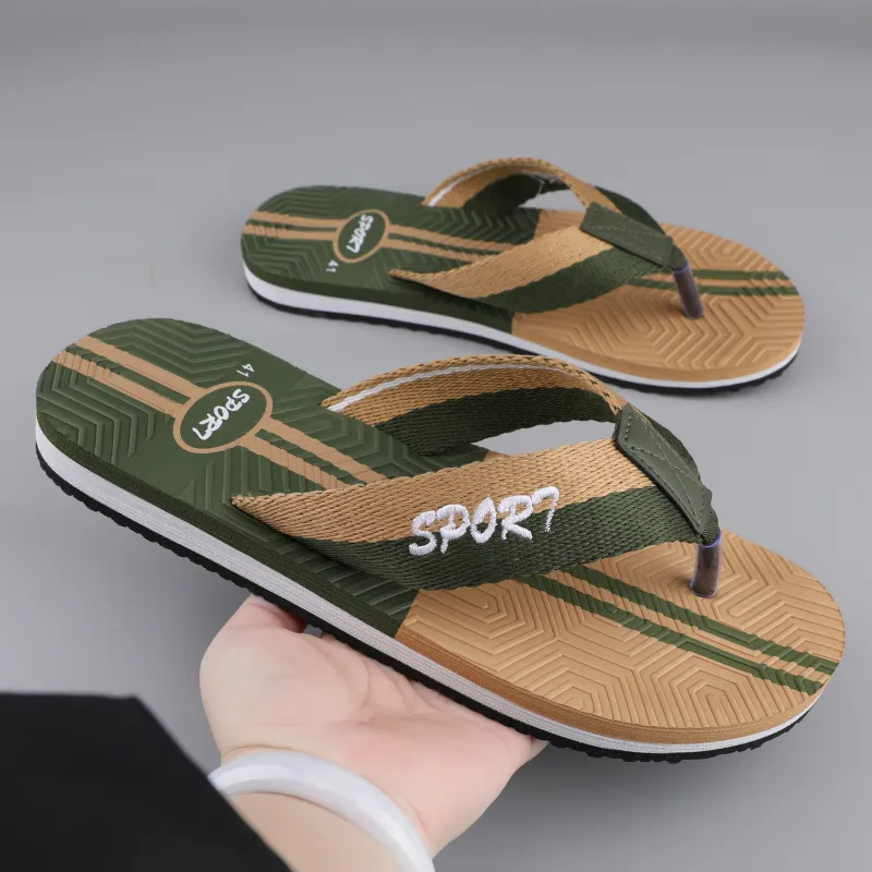 QIUTEXIONG EVA Quick Dry Flip Flops Men's-17