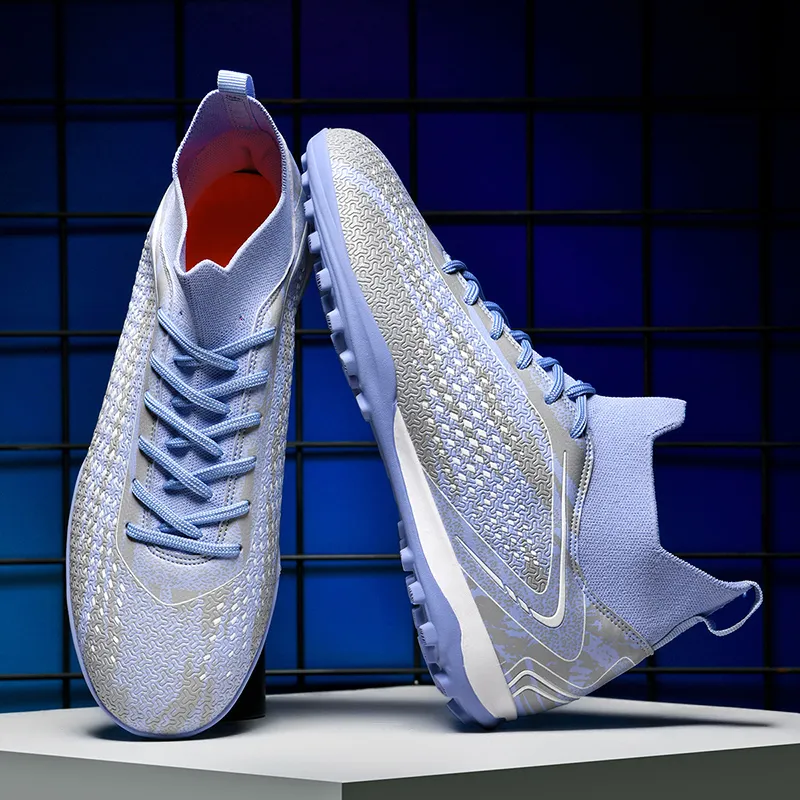 QIUTEXIONG FG Rubber Long Studs TF Rubber Broken Studs Cushioning Impact Resistant Soccer Shoes Unisex-20