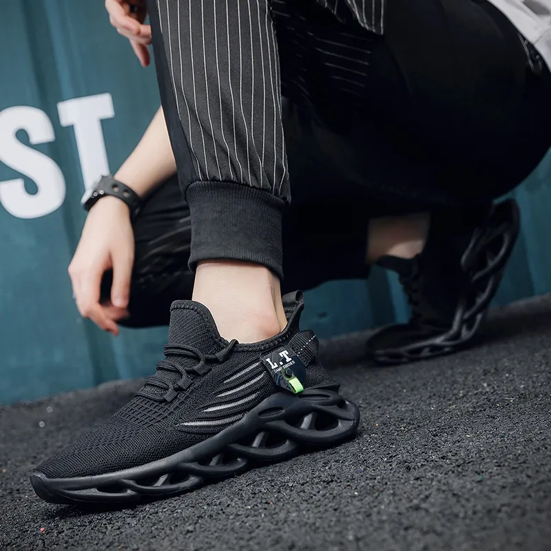 QIUTEXIONG Cushioning And Breathable Low Top Casual Marathon Training City Commute Running Shoes Men's-13
