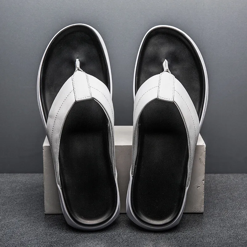 QIUTEXIONG Slip Resistant Quick Dry Flip Flops Men's-7