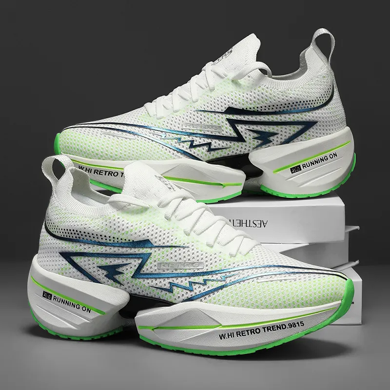 QIUTEXIONG Breathable Low Top Long Distance Running Sprint Running Shoes Unisex-16