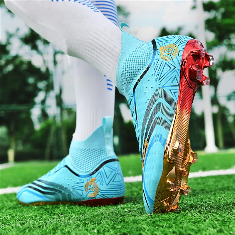 QIUTEXIONG Shock Absorbers With Slip Resistant Features Soccer Shoes Unisex-14