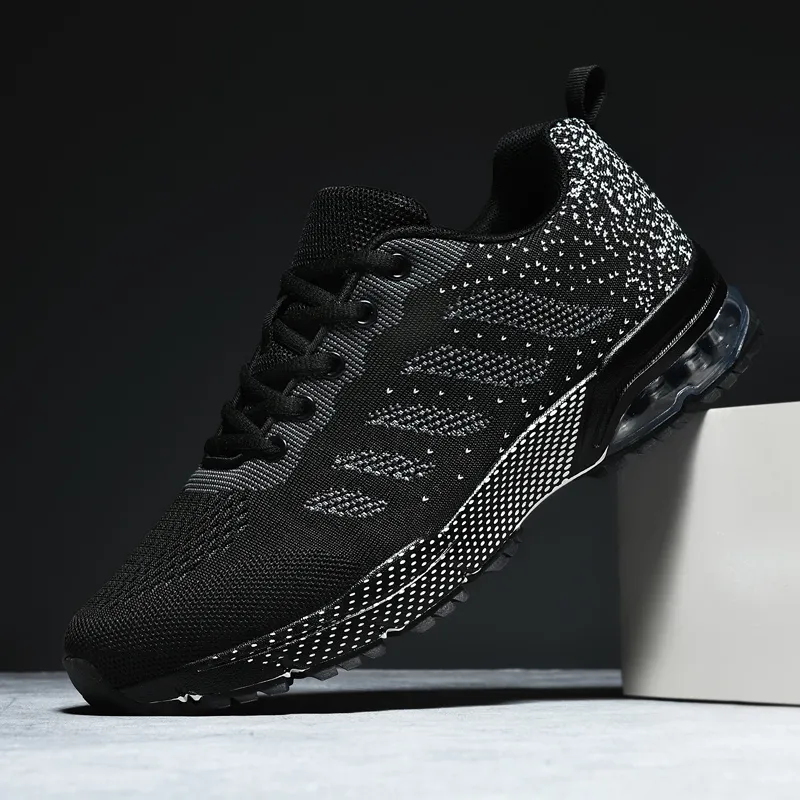QIUTEXIONG Shock Absorbers Slip Resistant Breathable Low Top Casual Marathon City Commute Running Shoes Men's-11