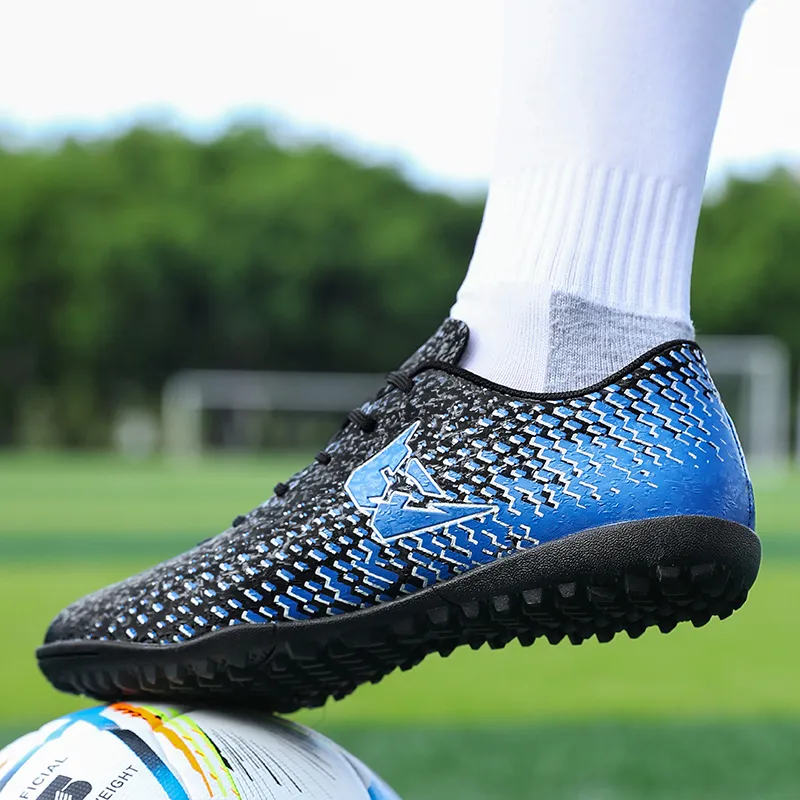 QIUTEXIONG TF Turf Firm Ground, Artificial Ground Anti Slip Wear Resistant Soccer Shoes Unisex-10