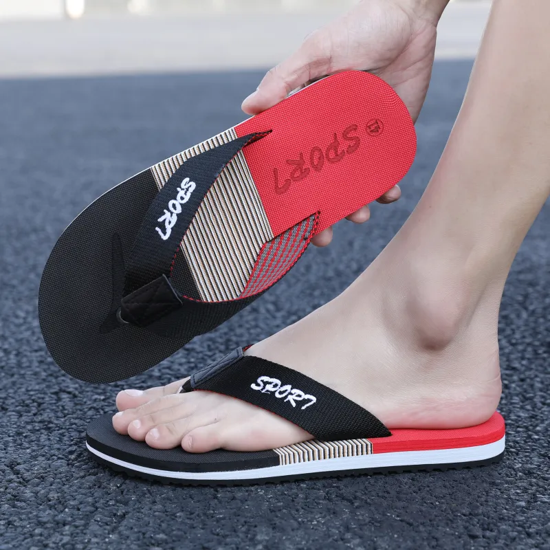 QIUTEXIONG EVA Abrasion Resistant Slip Resistant Quick Drying Flip Flops Men's-19