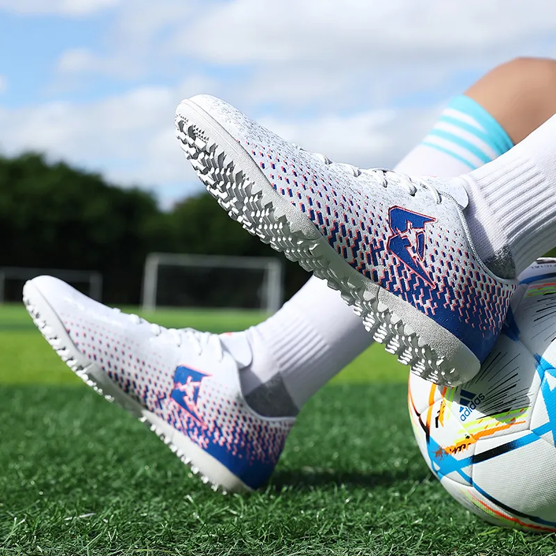 QIUTEXIONG TF Turf Firm Ground, Artificial Ground Anti Slip Wear Resistant Soccer Shoes Unisex-3