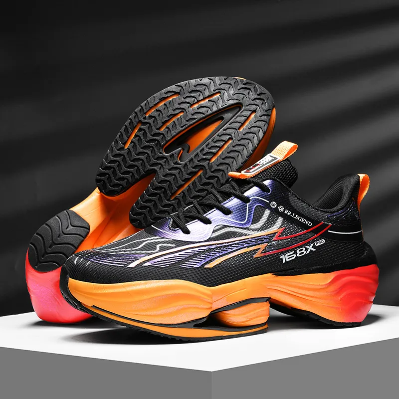 QIUTEXIONG Shock Absorbers Slip Resistant Breathable Low Top Casual Marathon Training Sprint Running Shoes Men's-6