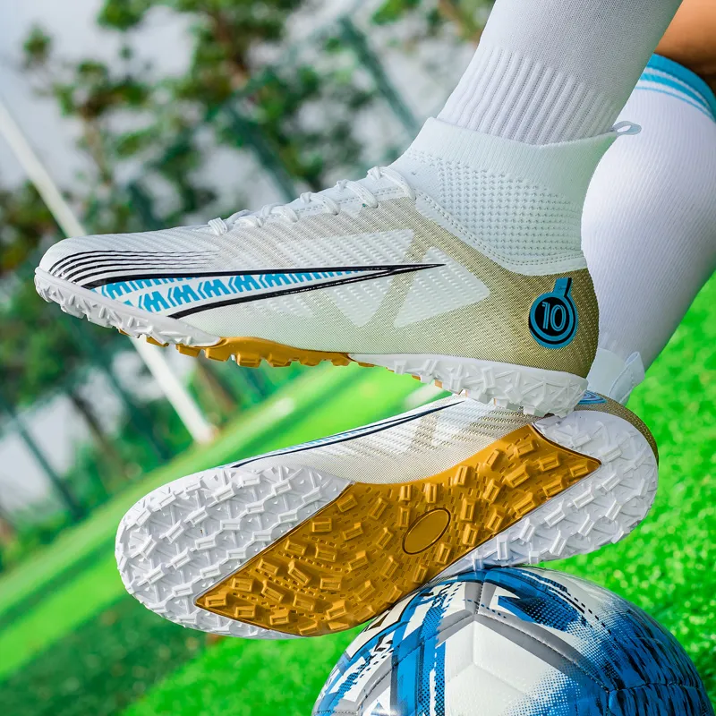 QIUTEXIONG Soft Ground Firm Ground Slip Resistant And Breathable Soccer Shoes Unisex-5