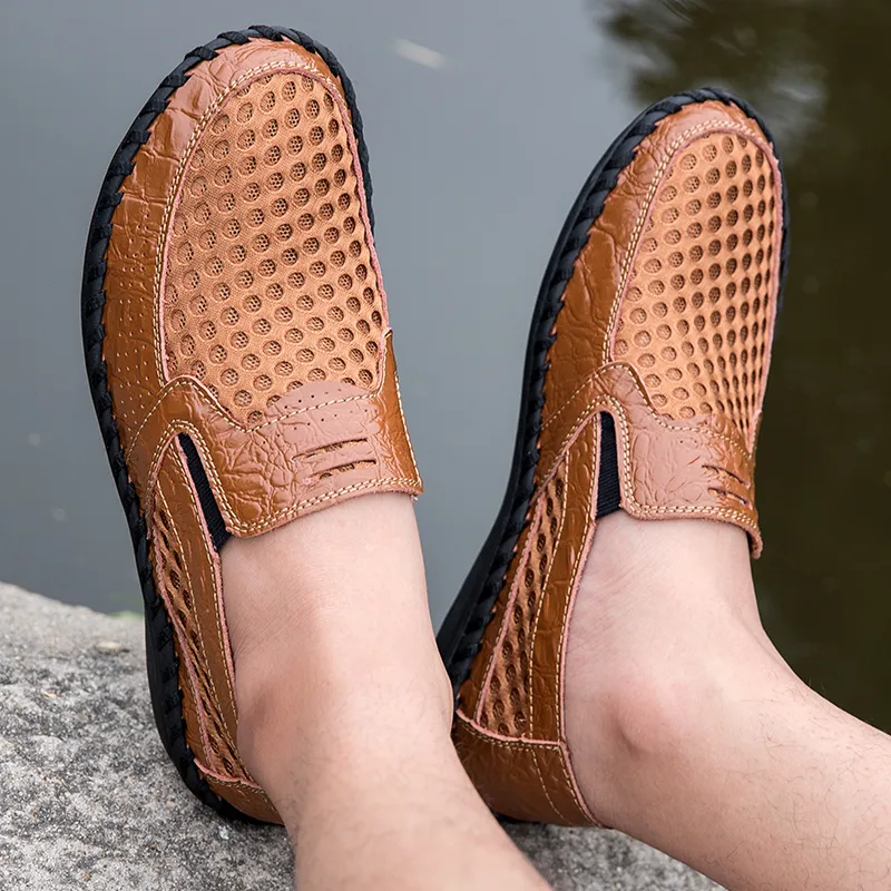QIUTEXIONG Slip Resistant River Trekking Shoes Men's-8