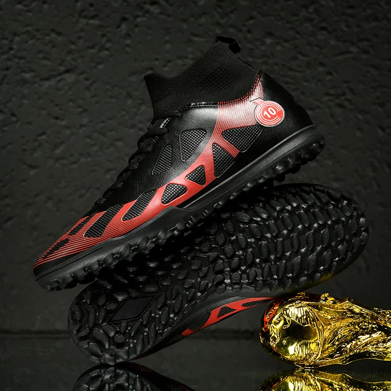 QIUTEXIONG FG Rubber Long Studs TF Rubber Broken Studs Soft Ground Firm Ground Slip Resistant Soccer Shoes Unisex-20