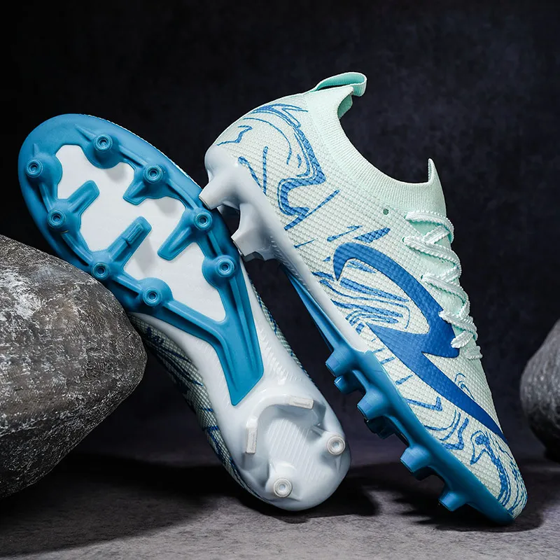 QIUTEXIONG FG Firm Ground Soft Ground, Natural Ground Support Impact Resistant Soccer Shoes Unisex-4