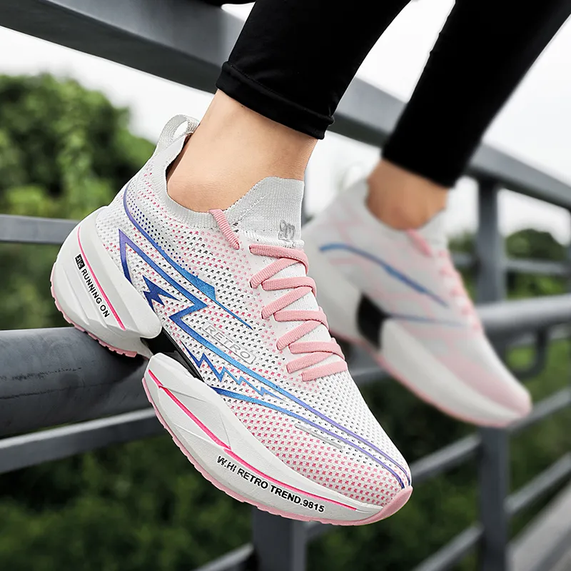 QIUTEXIONG Breathable Low Top Long Distance Running Sprint Running Shoes Unisex-12