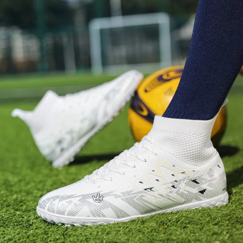 QIUTEXIONG MG Multi Ground Soft Ground, Firm Ground, Artificial Ground Slip Resistant Coverage Soccer Shoes Unisex-16