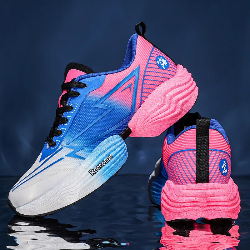 QIUTEXIONG Cushioning Quick Dry Low Top Casual Marathon Training Running Shoes Unisex-15
