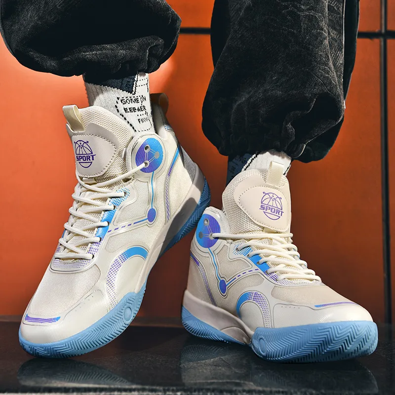 QIUTEXIONG Shock Absorbers With Slip Resistant And Abrasion Resistant Properties Low Top Basketball Shoes Unisex-2