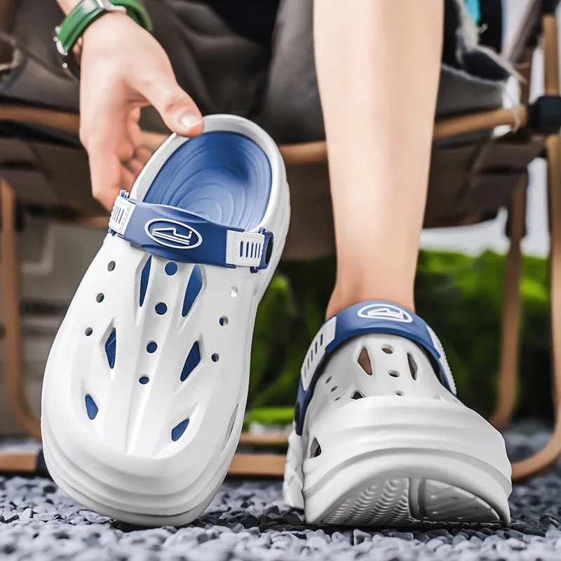 QIUTEXIONG EVA Cuffed Odor Resistant Abrasion Resistant Slip Resistant Closed Toe Slippers Unisex-13