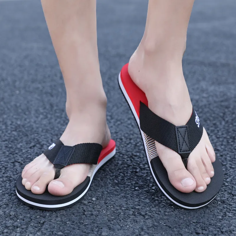 QIUTEXIONG EVA Abrasion Resistant Slip Resistant Quick Drying Flip Flops Men's-18
