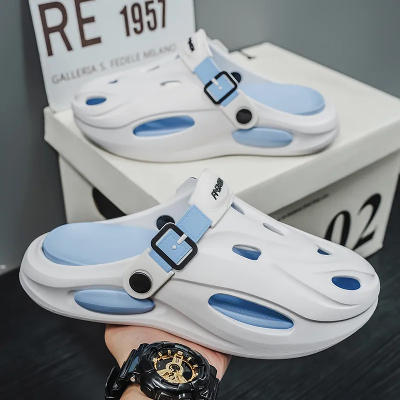 QIUTEXIONG Slip Resistant Closed Toe Slippers Unisex-16