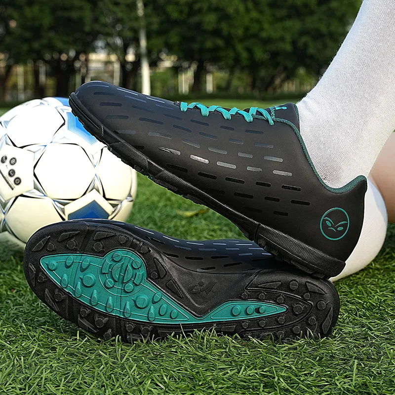 QIUTEXIONG TF Turf Firm Ground, Indoor Cushioning Support Soccer Shoes Unisex-10