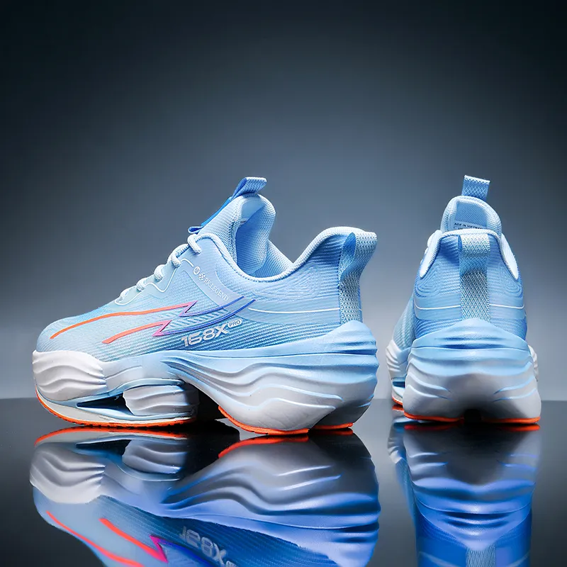 QIUTEXIONG Shock Absorbers Slip Resistant Breathable Low Top Casual Marathon Training Sprint Running Shoes Men's-9