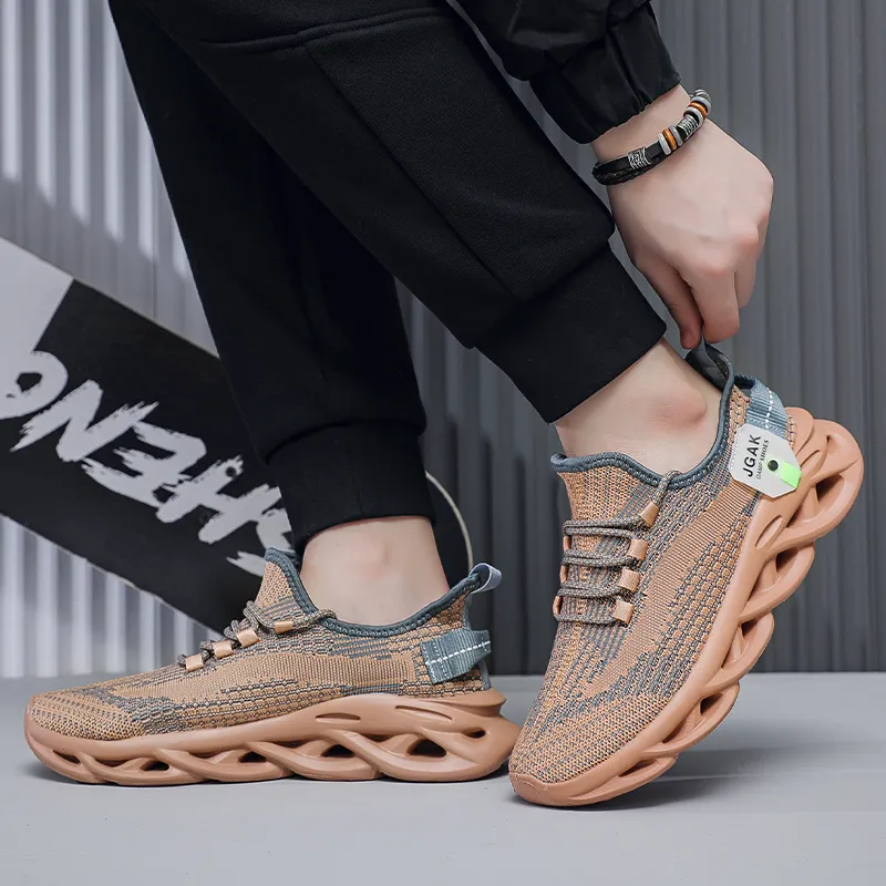 QIUTEXIONG Cushioning, Breathable, Lightweight Low Top Casual Marathon Long Distance Running Sprint Running Shoes Men's-2