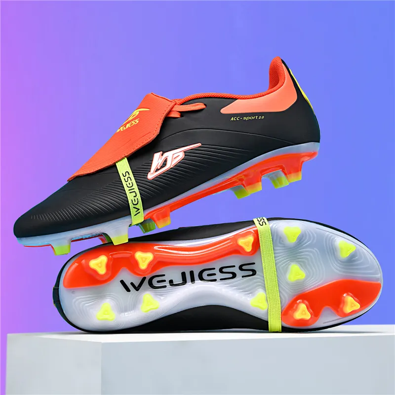QIUTEXIONG FG Firm Ground Soft Ground, Natural Ground Cushioning And Breathable Soccer Shoes Unisex-3