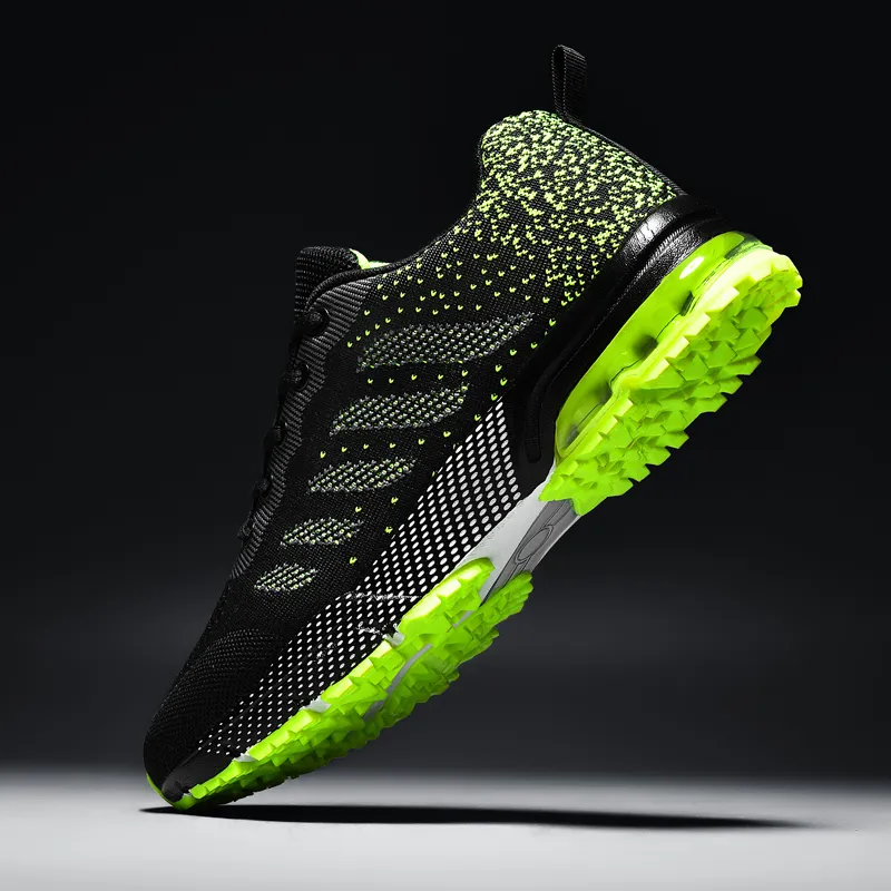 QIUTEXIONG Shock Absorbers Slip Resistant Breathable Low Top Casual Marathon City Commute Running Shoes Men's-4