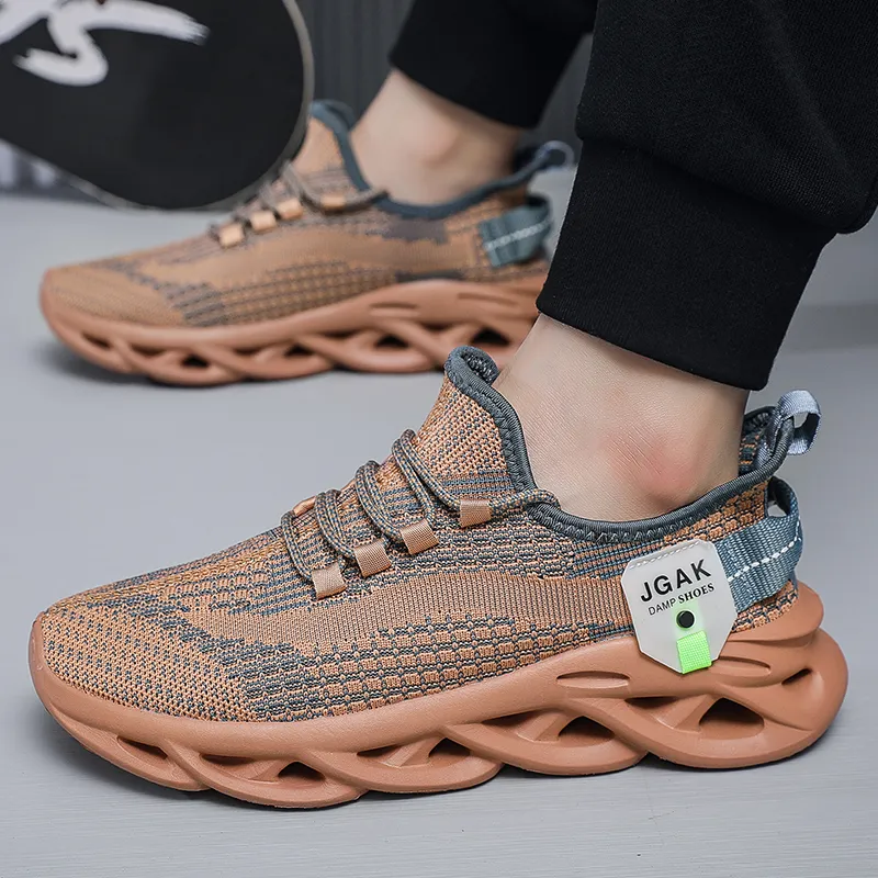 QIUTEXIONG Cushioning, Breathable, Lightweight Low Top Casual Marathon Long Distance Running Sprint Running Shoes Men's-4