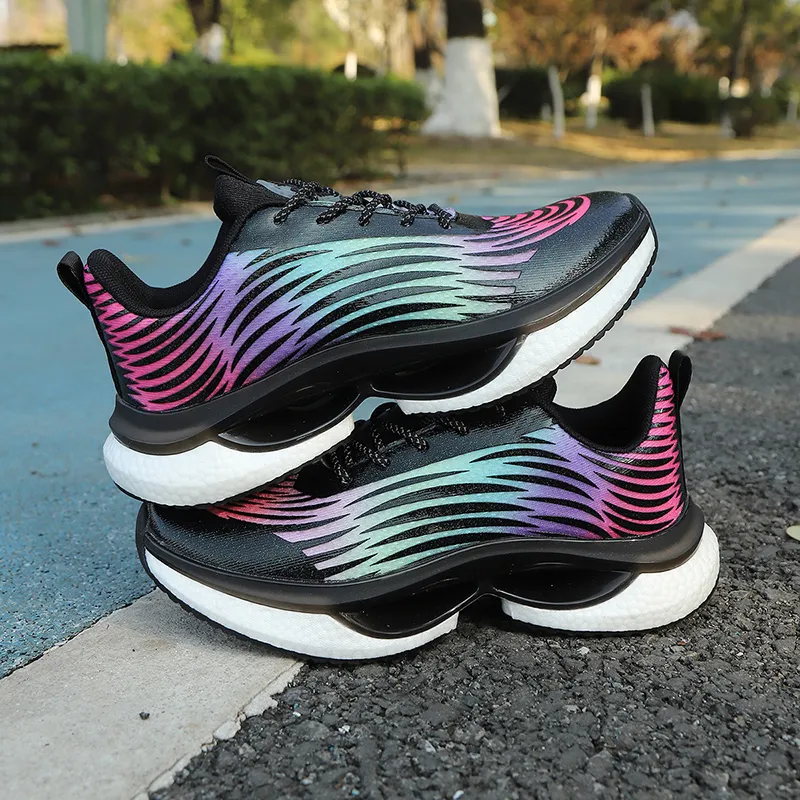 QIUTEXIONG Abrasion Resistant Breathable Low Top Casual Training City Commute Running Shoes Unisex-3