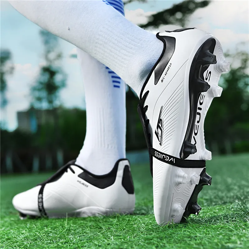QIUTEXIONG FG Firm Ground Soft Ground, Natural Ground Cushioning And Breathable Soccer Shoes Unisex-11
