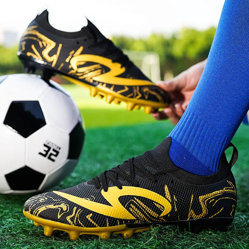 QIUTEXIONG FG Firm Ground Soft Ground, Natural Ground Support Impact Resistant Soccer Shoes Unisex-16