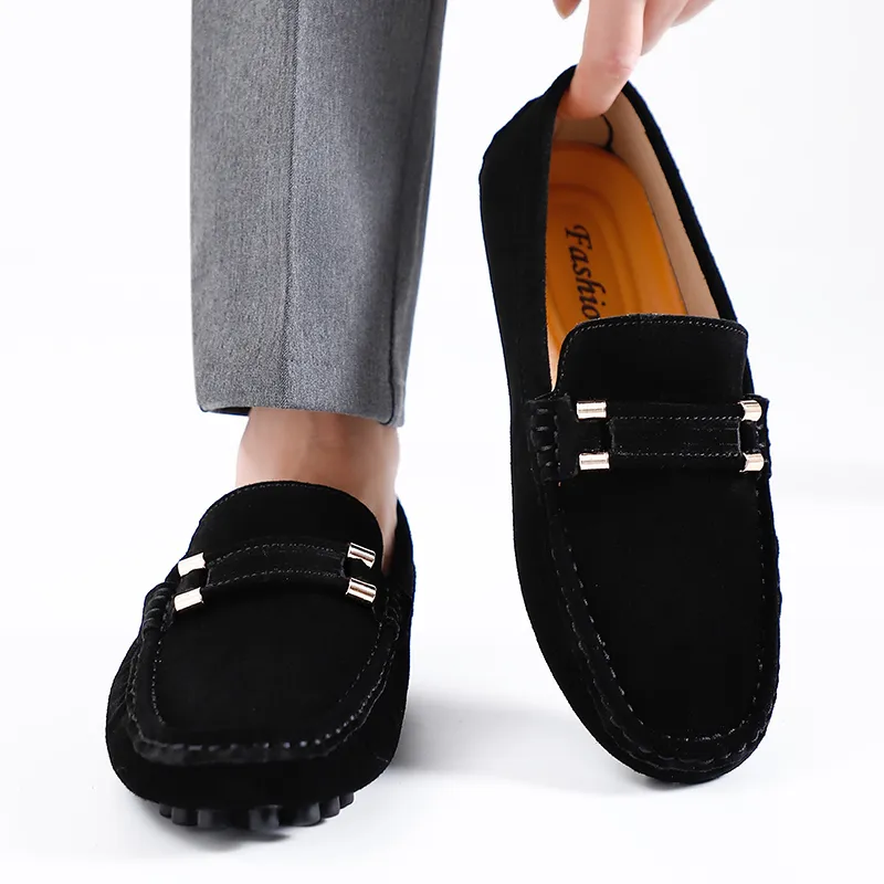 QIUTEXIONG Gommino Loafers Men's-1