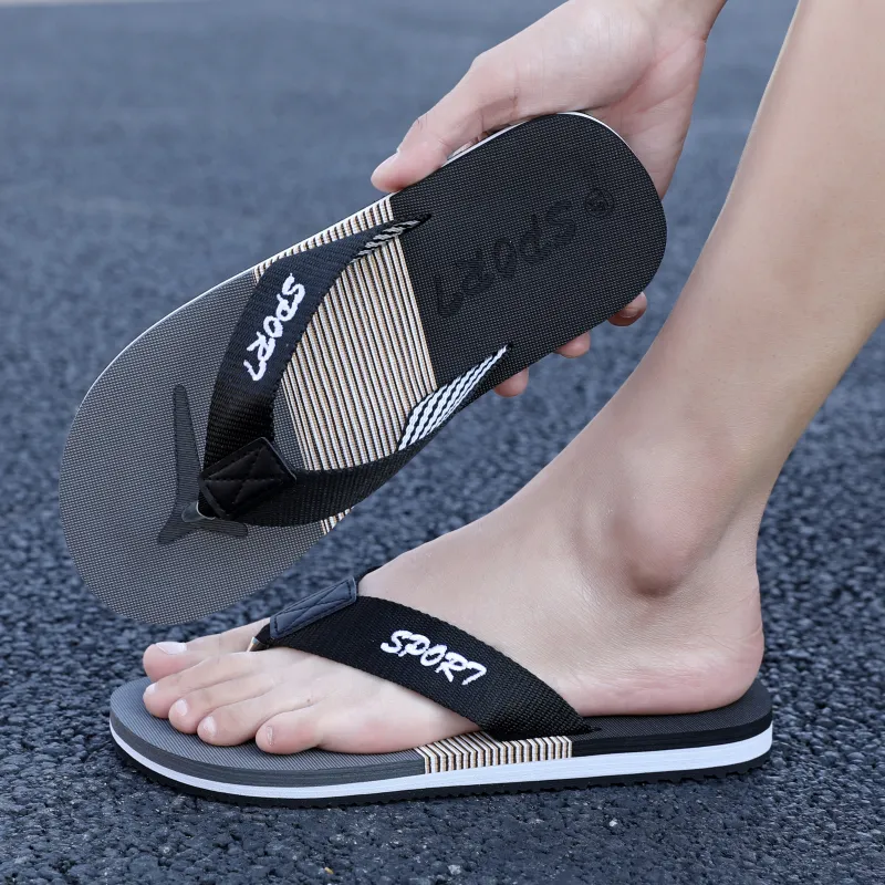 QIUTEXIONG EVA Abrasion Resistant Slip Resistant Quick Drying Flip Flops Men's-6