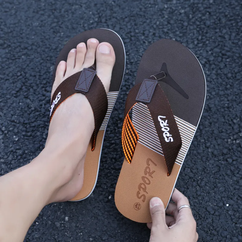 QIUTEXIONG EVA Abrasion Resistant Slip Resistant Quick Drying Flip Flops Men's-13