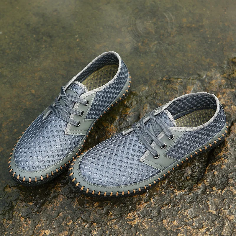 QIUTEXIONG Slip Resistant Abrasion Resistant Shock Absorbers River Trekking Shoes Men's-27