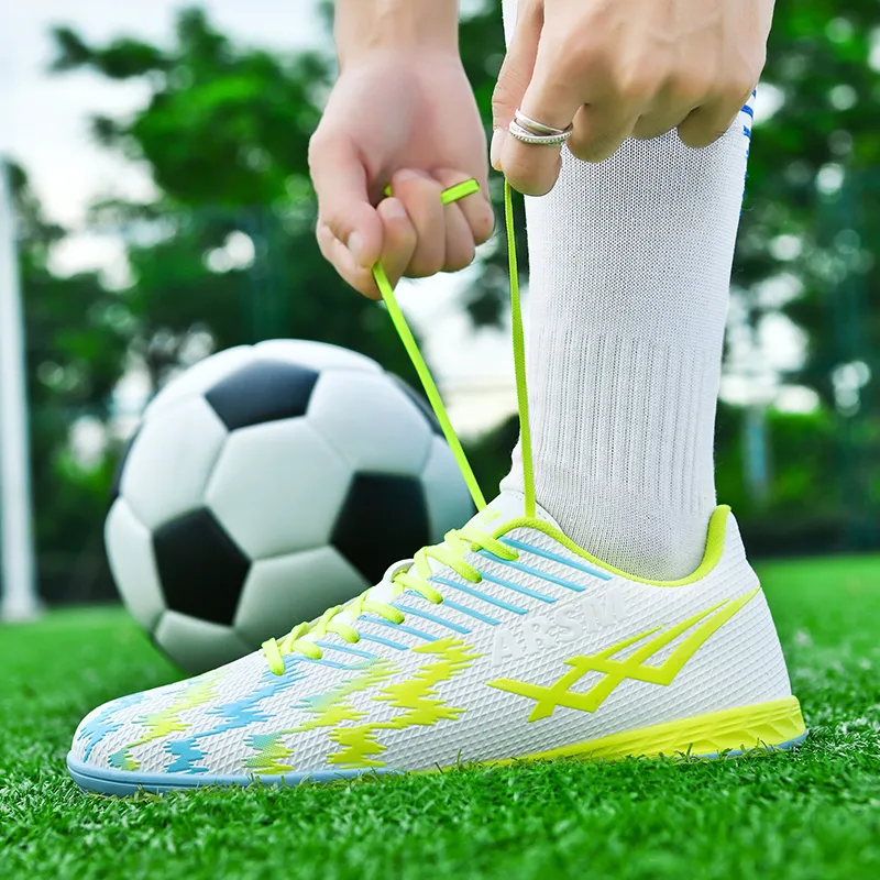 QIUTEXIONG TF Turf Firm Ground, Artificial Ground, Indoor Anti Slip Wear Resistant Soccer Shoes Unisex-5