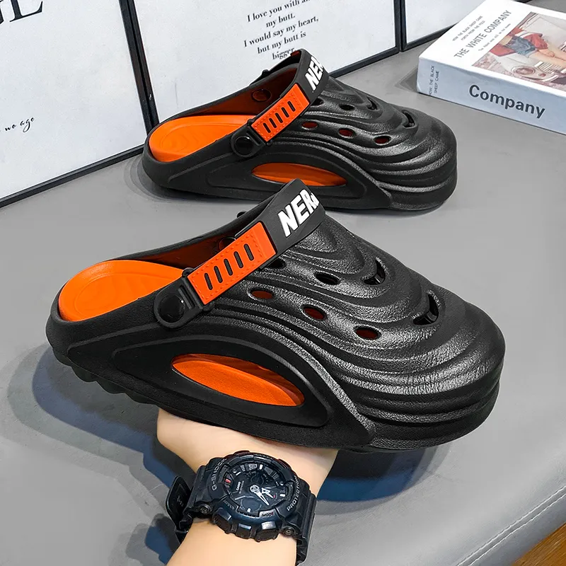 QIUTEXIONG EVA Abrasion Resistant Slip Resistant Closed Toe Slippers Men's-4