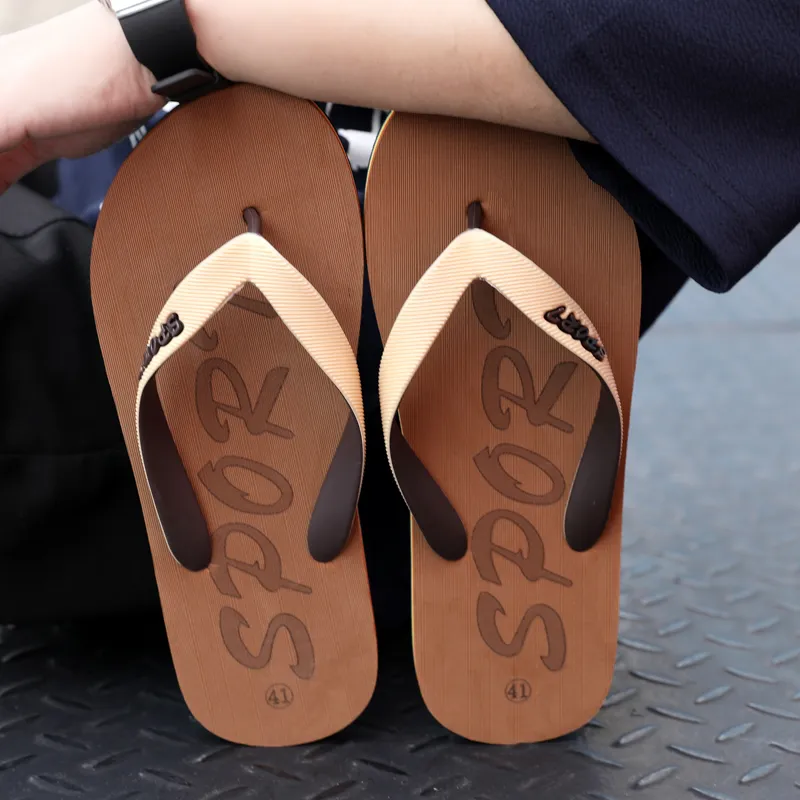 QIUTEXIONG EVA Abrasion Resistant Slip Resistant Quick Drying Flip Flops Men's-11