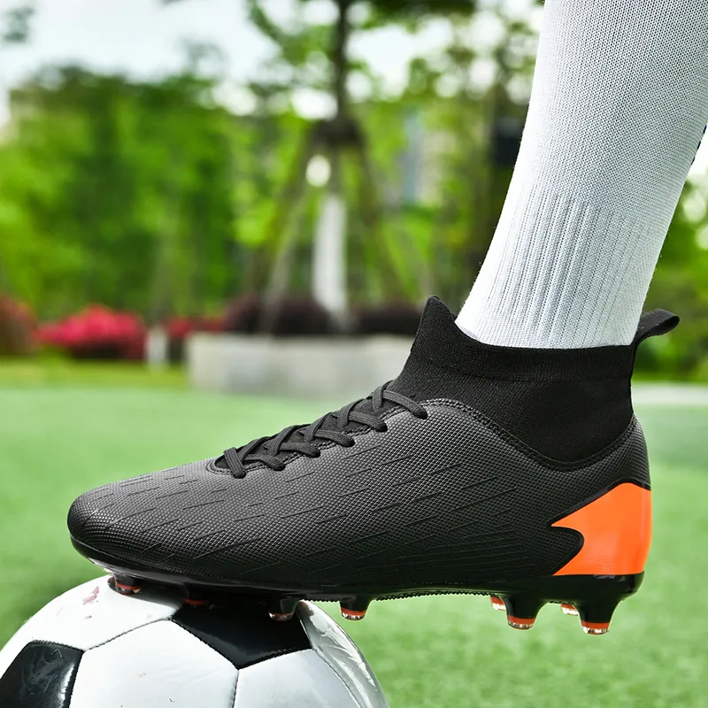 QIUTEXIONG FG Rubber Long Studs TF Rubber Broken Studs Soft Ground Firm Ground Non slip Lightweight Soccer Shoes Unisex-18