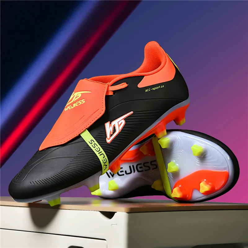 QIUTEXIONG FG Firm Ground Soft Ground, Natural Ground Cushioning And Breathable Soccer Shoes Unisex-1