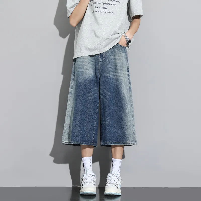 IGOI Denim Shorts Unisex Blue-2