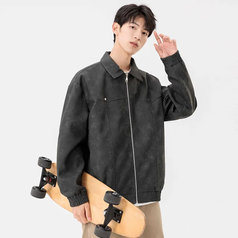 IGOI Jackets Coats Unisex Vintage Brown-14