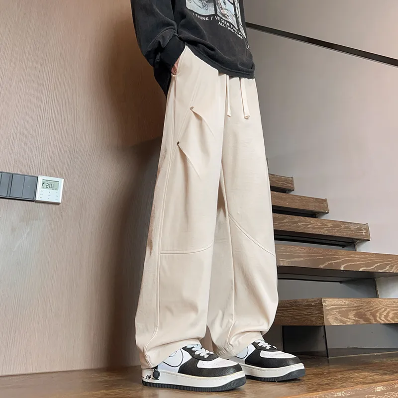 IGOI Casual Pants Unisex Navy Blue-11