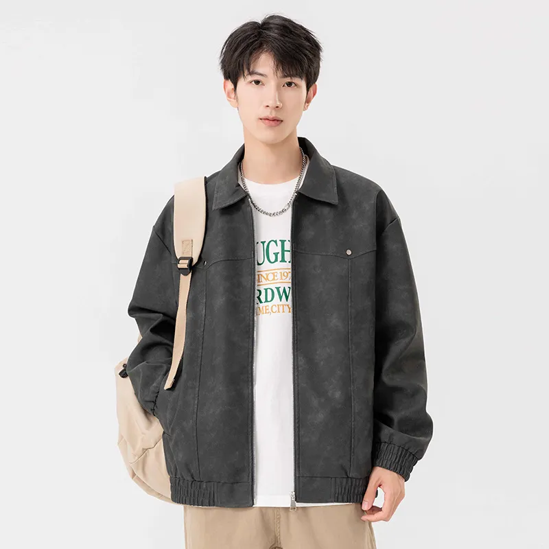 IGOI Jackets Coats Unisex Vintage Brown-12