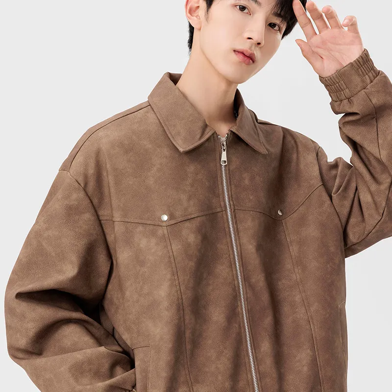 IGOI Jackets Coats Unisex Vintage Brown-7