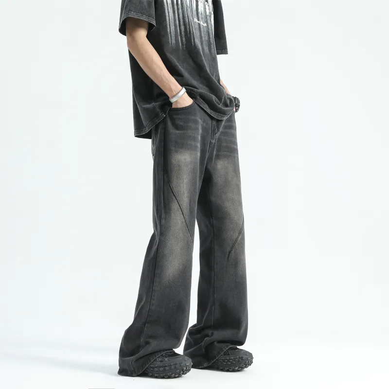 IGOI Jeans Unisex Black Gray Color-5